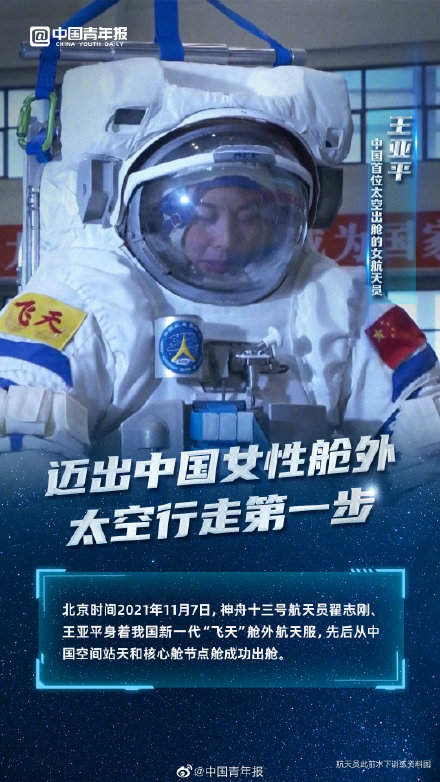 这一步，意义重大！王亚平迈出中国女性舱外太空行走第一步