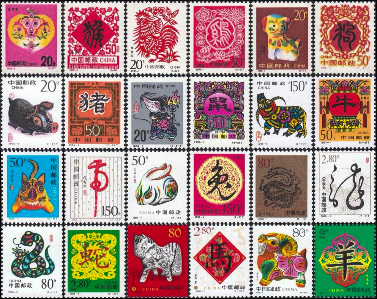 生肖40年，每一轮生肖邮票的风格是啥？集邮君替你来归纳