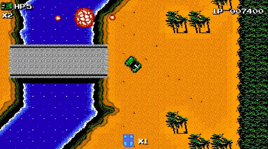 玩经典游戏赤色要塞魔改版：吉普车也能用激光炮，童年梦想实现了