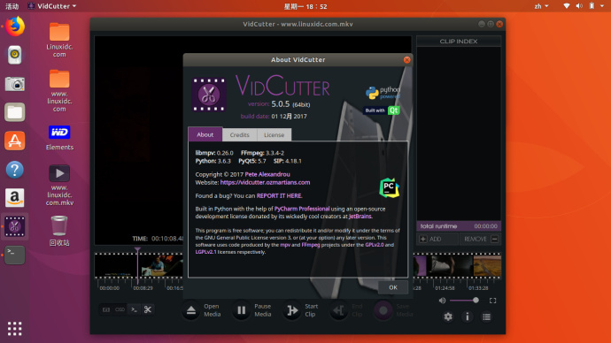 开源免费的视频编辑利器 VidCutter