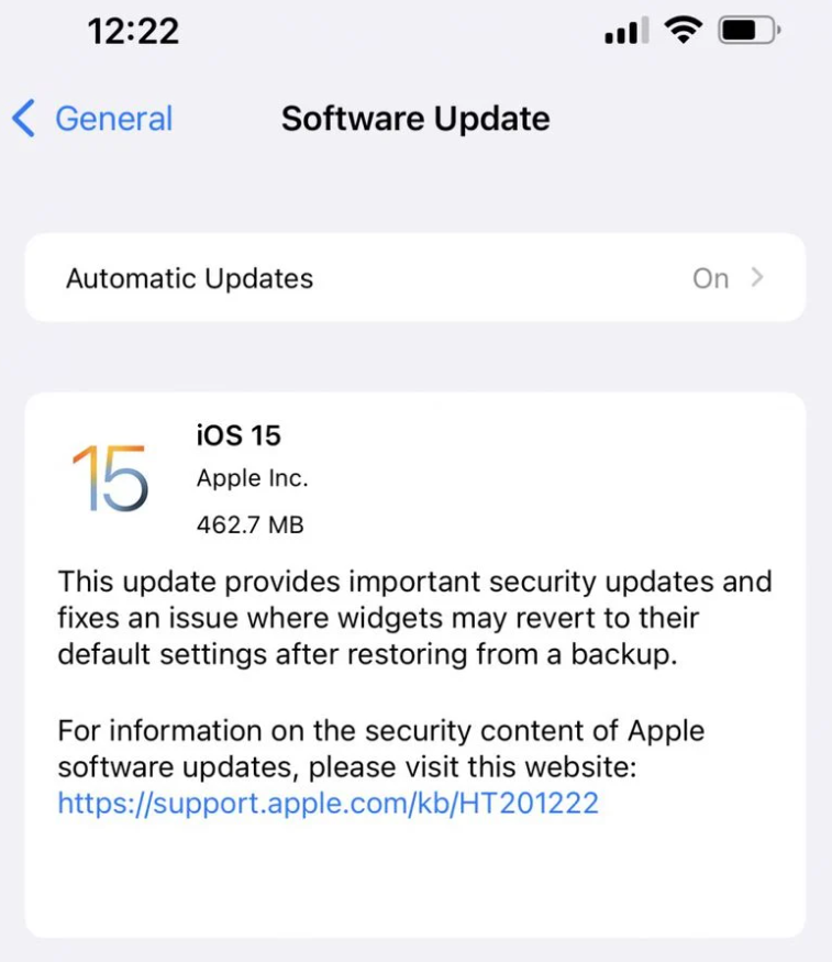 苹果关闭 iPhone 13/Pro 系列的 iOS 15 正式版（19A346）固件验证