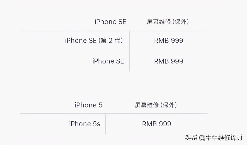 苹果8换屏价格表(苹果8手机换屏多少钱)