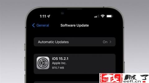 呼吁用户快升级(苹果iOS/iPadOS 15.2.1正式版发布)