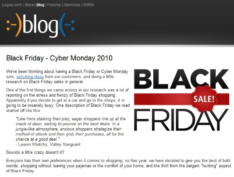 black friday blog