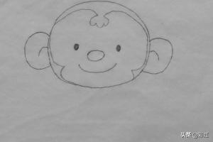猴子吃西瓜简笔画图片（猴子搬西瓜美术视频简笔画）