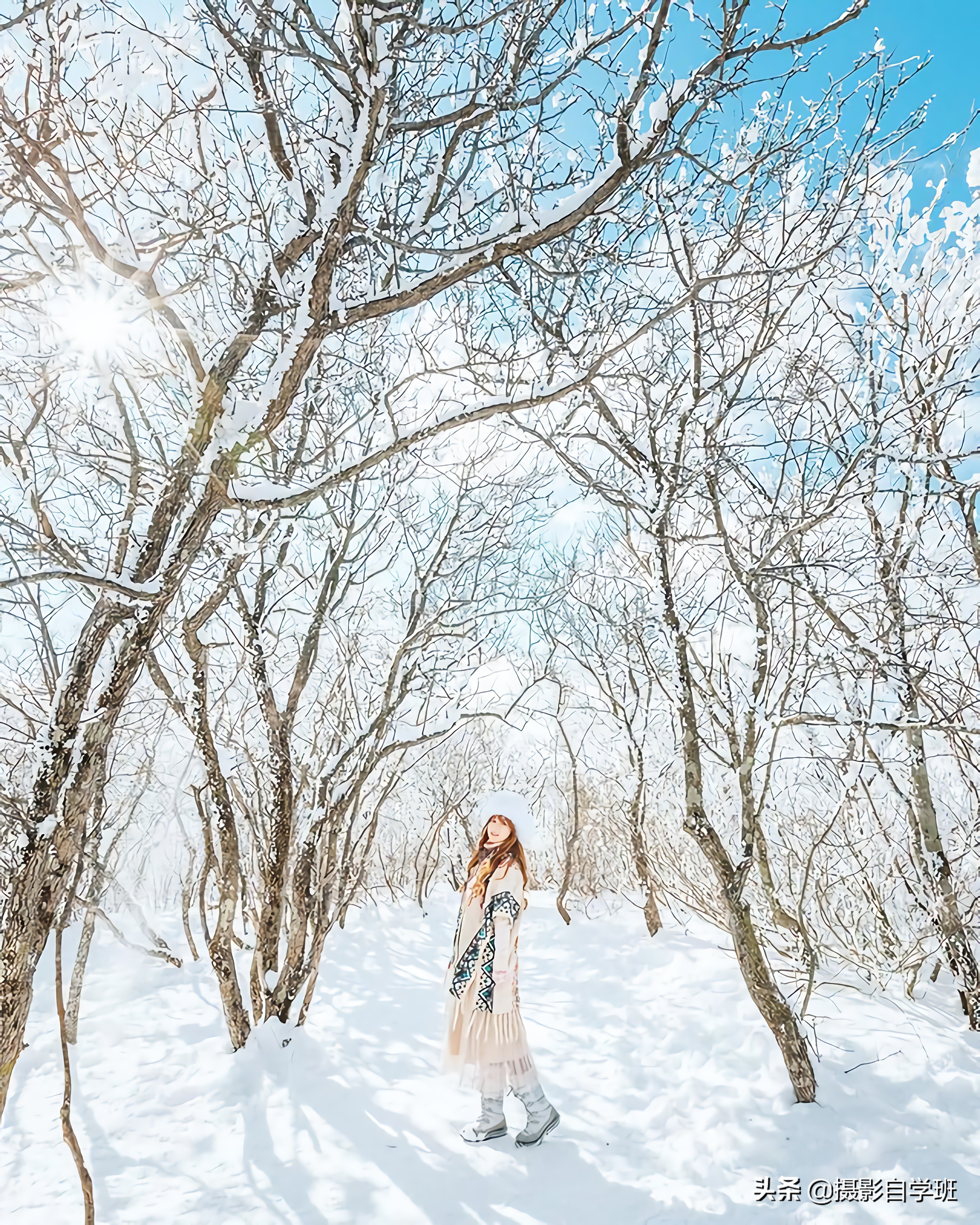9个户外雪景人像摄影技巧，满足冬天拍摄所需，这么拍照片更精彩