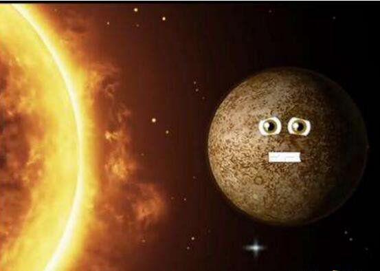 从水星上看太阳好恐怖，太阳大八倍/水星一天等于两年