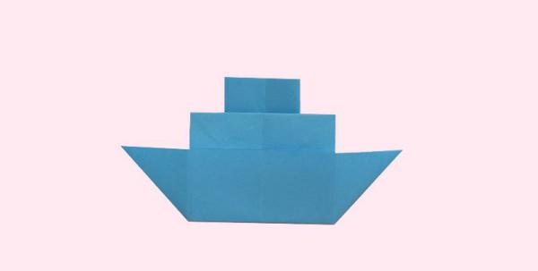 轮船折纸教程