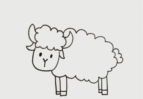 小羊怎么画简单又漂亮