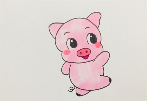 如何画猪