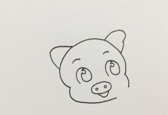 如何画猪