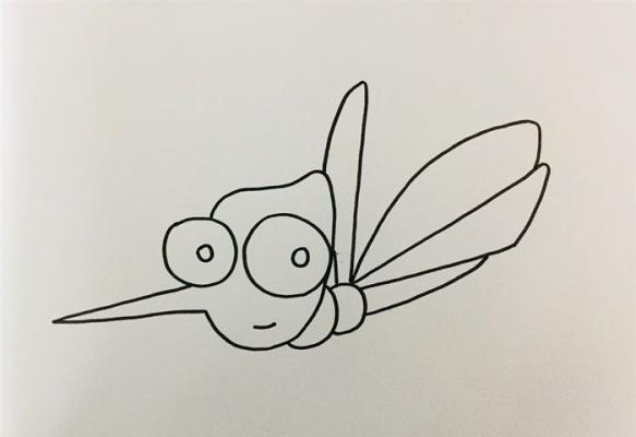蚊子怎么画简笔画