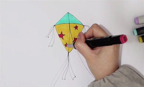 风筝怎么画好看又简单