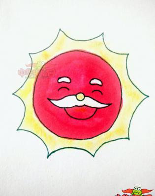 太阳的嘴巴怎么画图片