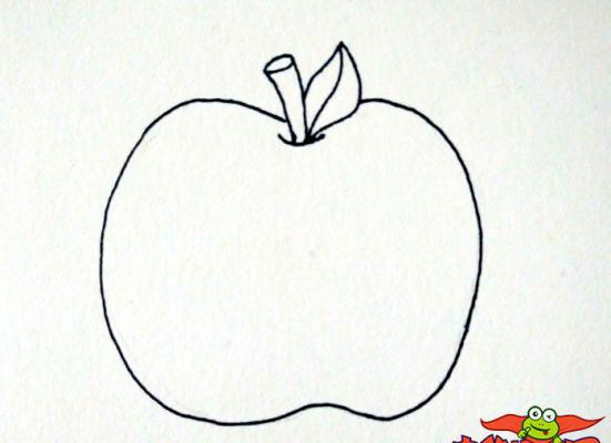 苹果简笔画图片彩色，苹果怎么画简笔画图片