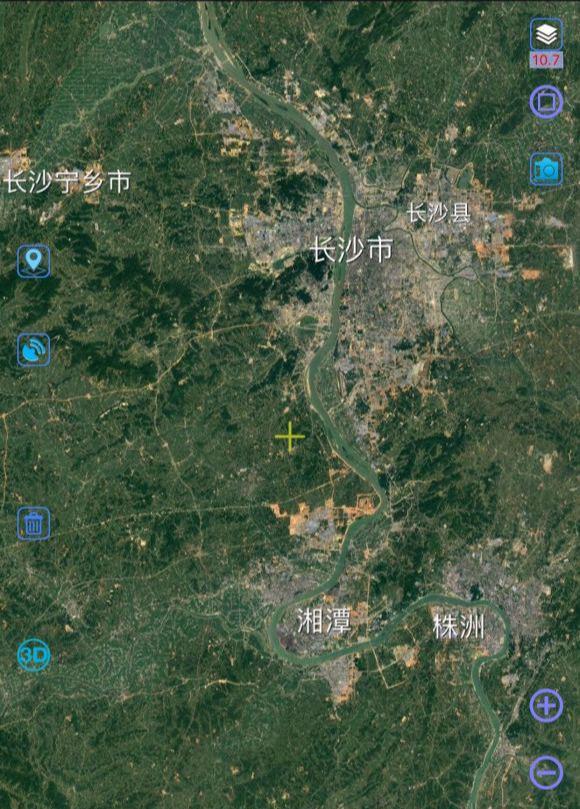 湖南省省会长沙市区建成面积很大，在中部城市脱颖而出