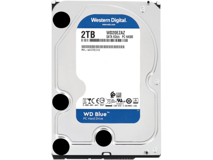 西部数据发布WD20EZAZ机械硬盘：新款蓝盘，2年质保