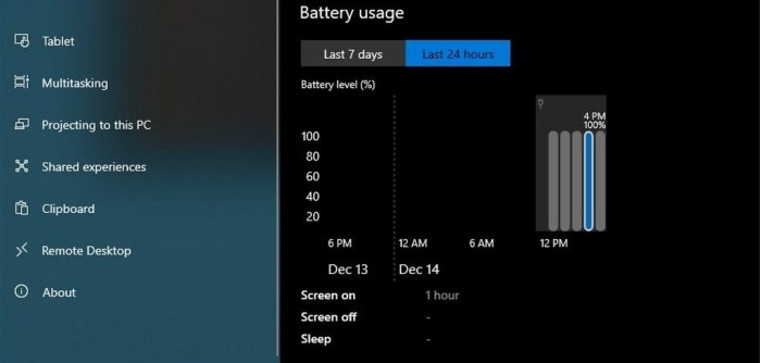 Windows 10精细化电池管理：让你清楚知道应用耗电情况