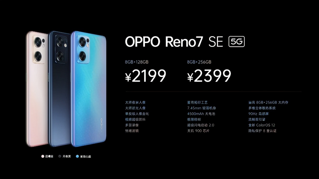 2199元起！OPPO Reno7系列售价来了