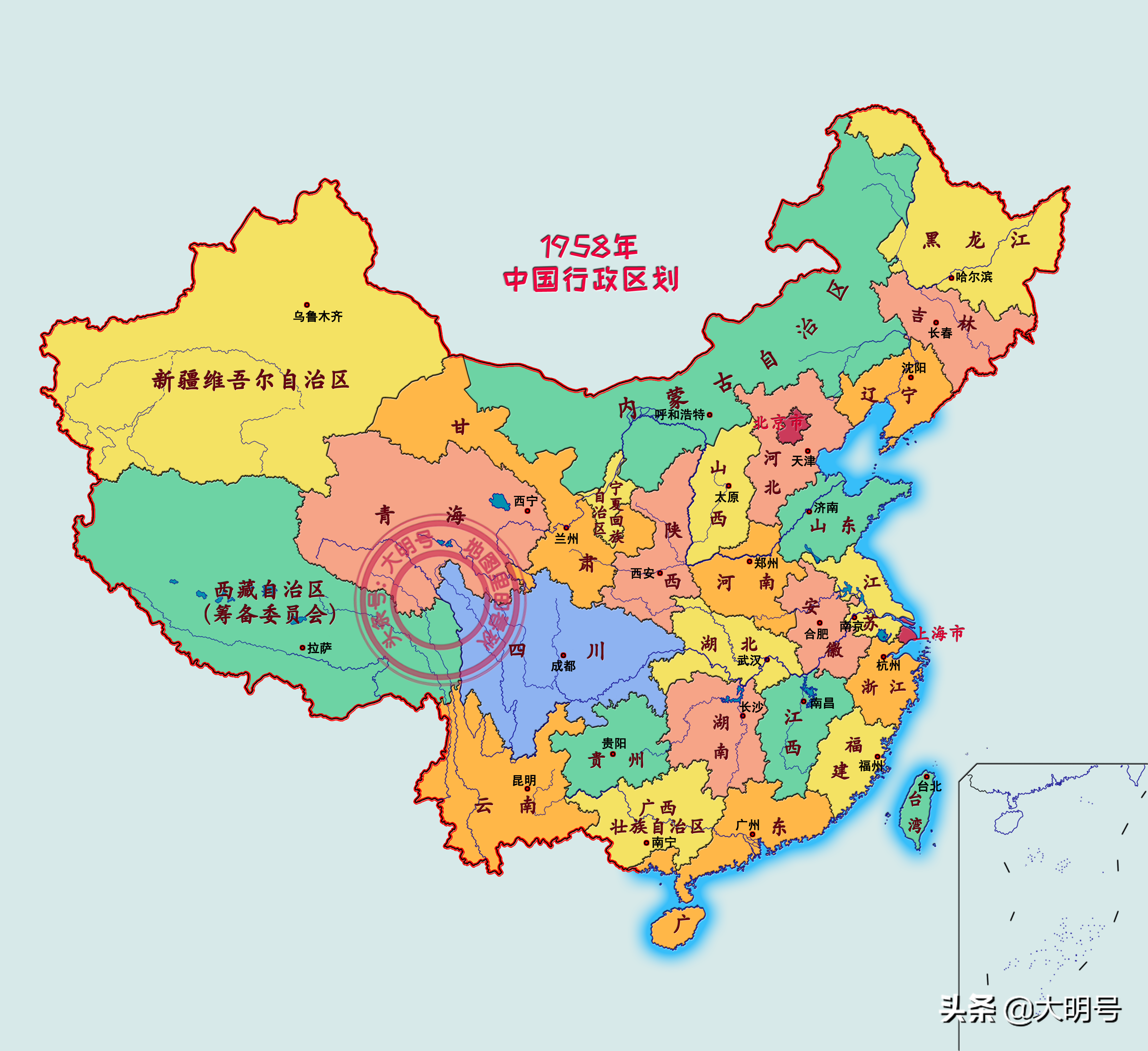 全国多少个省和直辖市（2021中国省份变化图）