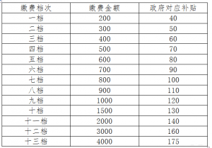 2022重庆最新城乡居民养老保险缴费档次（金额计算方式及领取标准）