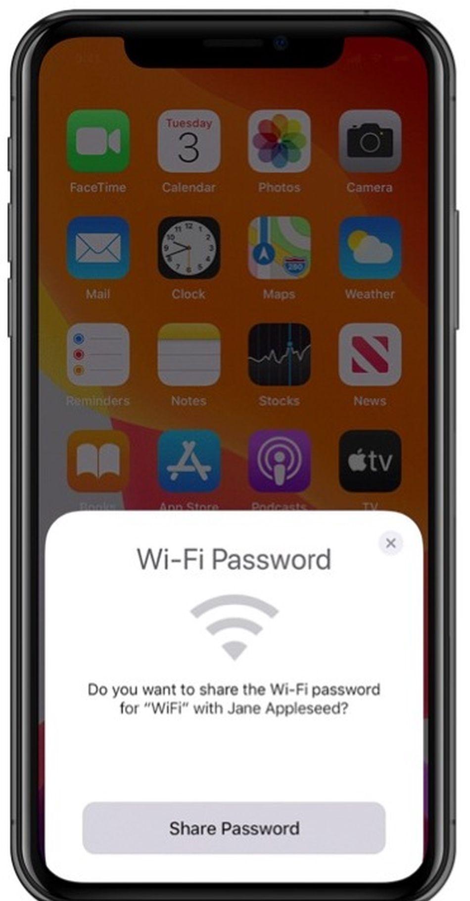 如何从iPhone共享您的WiFi密码？