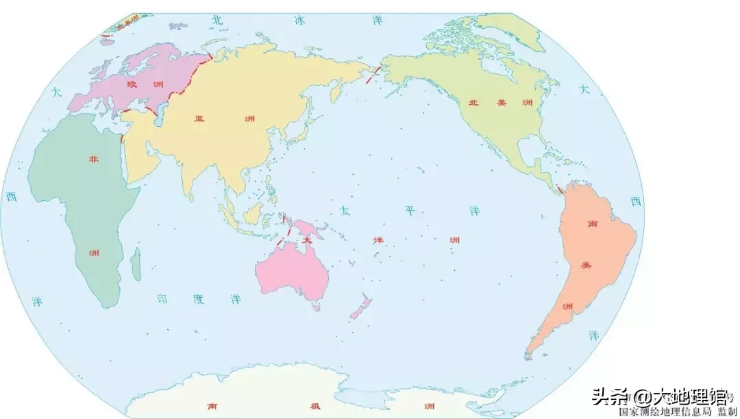 五大洲七大洋是哪些（五大洲七大洋地图简图示意）