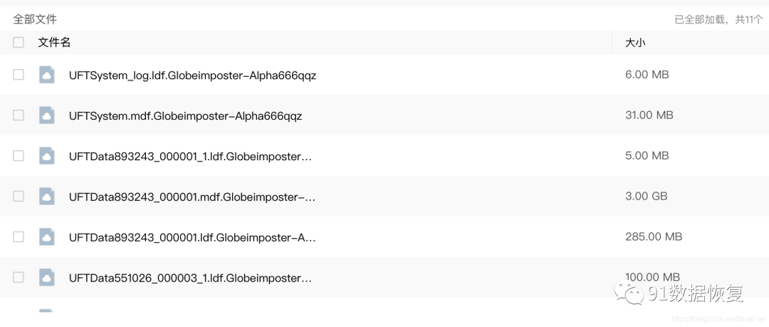 .Globeimposter-Alpha666qqz勒索病毒的数据库文件成功修复