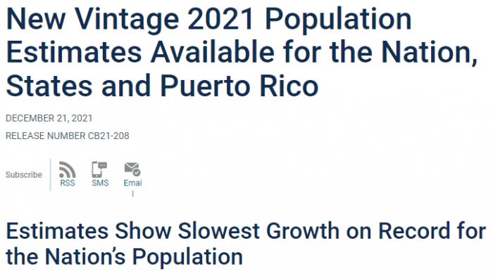 美国人口数量2021总数（美国公布今年人口增长率）